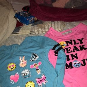 2 Justice shirts size 14